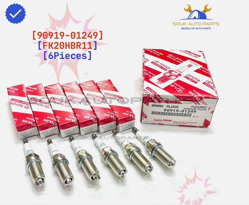 6pc 90919-01249 Genuine Toyota Denso SPARK PLUG SET 6Pcs OEM LEXUS GS300