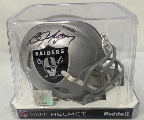Bo Jackson Oakland Raiders Signed Autographed Mini Helmet - Steiner COA