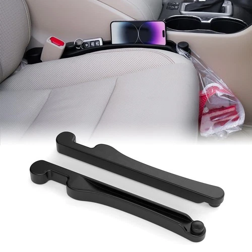 Car Seat Gap Filler Set of 2 with Organizer & Hook Function – Universal Fit