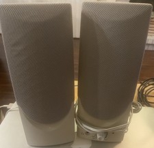 Vintage Computer Speakers SP-691P with Power Adapter 9V Retro PC Tested