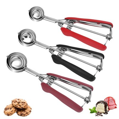 Cookie Scoop Set, Cookie Scoops for Baking Set of 3, Stainless Steel Ice Crea...