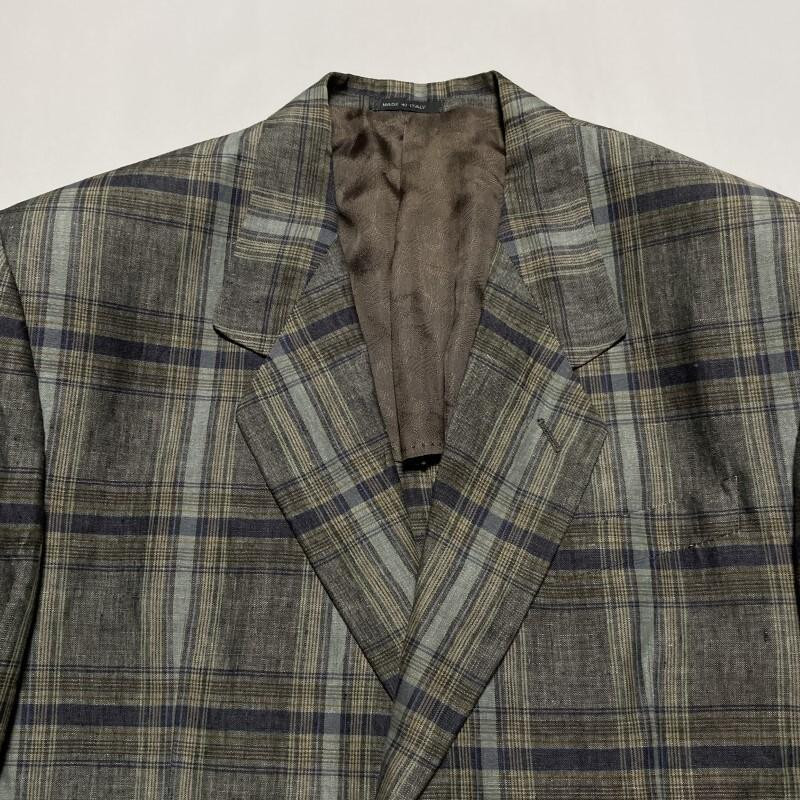 MISSONI テーラードジャケット チェック 綿100% イタリア製 48春夏 MISSONI テーラードジャケット チェック 綿100% イタリア製 48春