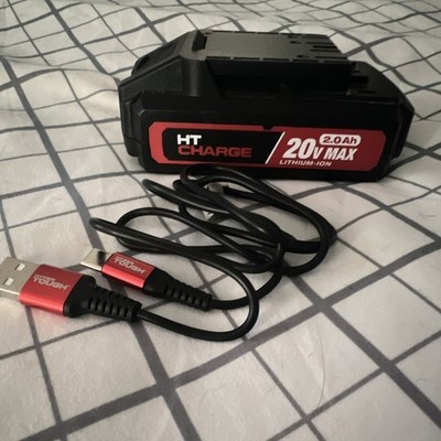 Hyper Tough 20V MAX 2.0Ah Lithium-Ion Power Tool Battery Pack, Black