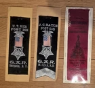 Lot of Three (3) Grand Army of the Republic GAR New York  Ribbons