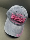 DC ONE WHOLE SALE Washington Embroidered Baseball Cap - Navy with Pink Stitching — photo 2
