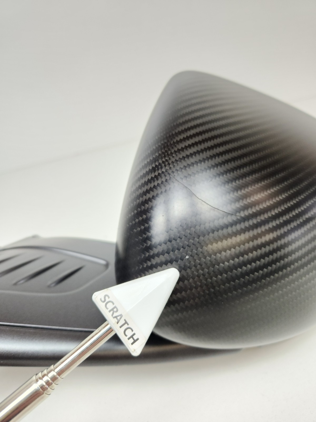 2015-2017 MCLAREN 675LT LEFT DRIVER SIDE CARBON FIBER MIRROR OEM 