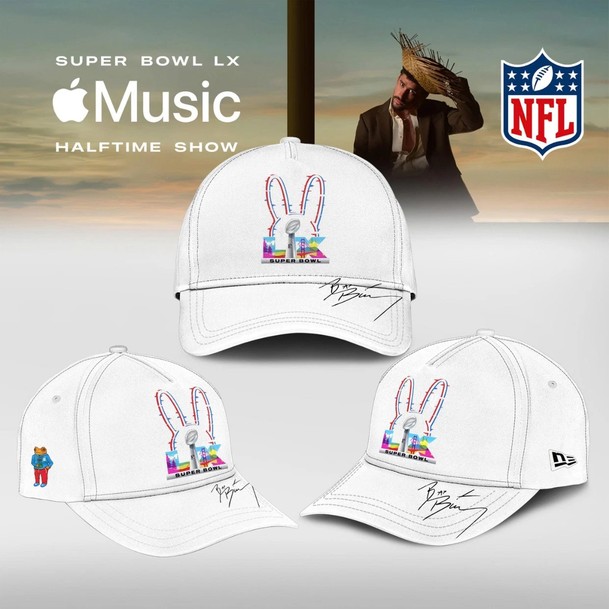 Bad Bunny Here For The Benito Bowl 2025-2026 Hat