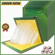 10 X Pest Trap Boards Glu, Strong Sticky Trap Pad And Boards For Multi Pests Glu