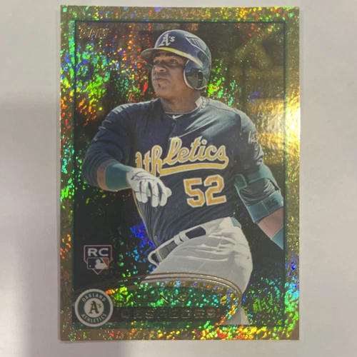 2012 topps gold shimmer yoenis cespedes rookie card #396