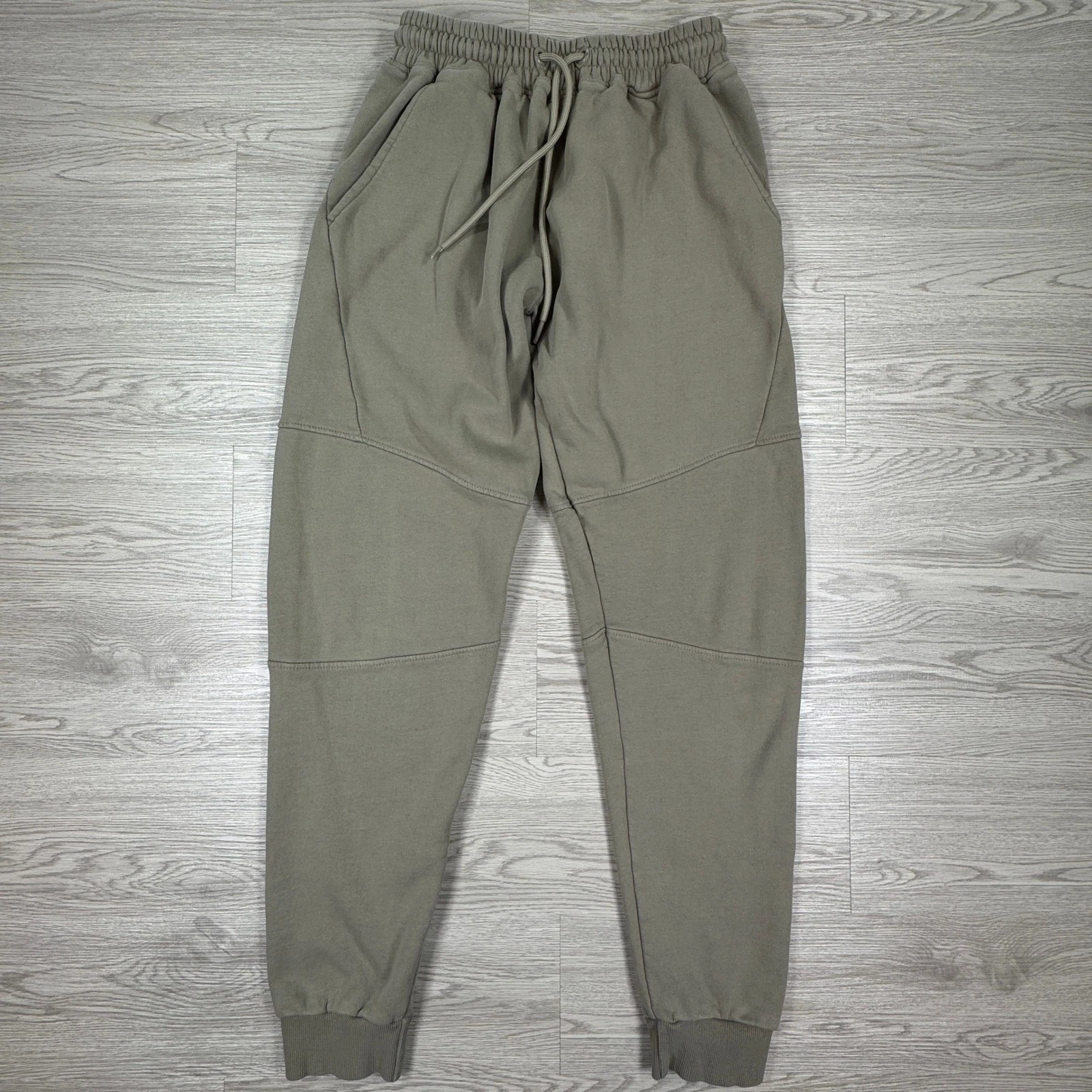 American Tall Mens Joggers Sweatpants Olive Green Small Tall Seamed Drawstring