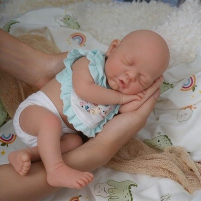 Mire & Mire Reborn Baby Dolls 12'' Boy Micro Preemie Full Body Silicone Baby D...