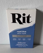 NEW Rit Dye Powder Box ~ Royal Blue 1-1/8 Oz SEALED BAG