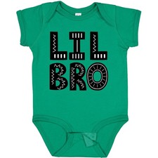 Inktastic Little Brother Lil Bro Boys Outfit Baby Bodysuit Childs Matching