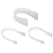 Power Supply Extension Cable Kit 30cm, ATX 24-P EPS 8-P PCI-E 8-P, White