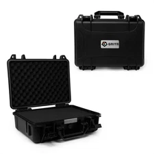 GRITR Tactical TSA Approved IP67-Rated Waterproof Dustproof Hard Pistol Case