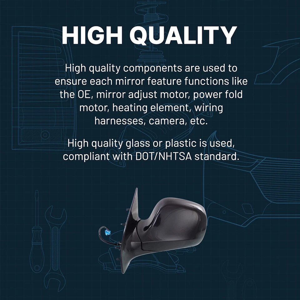 Espejos retrovisores lado izquierdo conductor para Chevy Hand 23453775 GMC Acadia Limited Traverse Foto 2 de 4