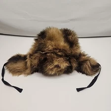 Trapper Hat Adult  Faux Fur Double Ear Flap Winter Hat Brown By Broner