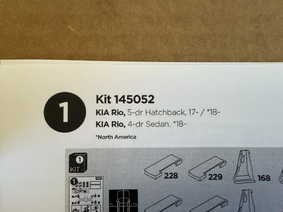 Kit Thule Fit 145052 para montaje en portaequipajes de techo Kia Rio usado ENVÍO GRATUITO   Foto 2 de 4