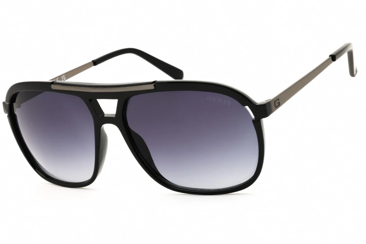 NWT Guess Factory GF5002-01B 59mm Guess Factory Smoke Gradient Pilot Men main image 4