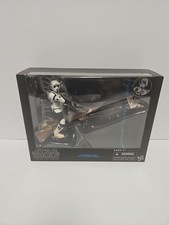 Star Wars Black Series Speeder Bike with Biker Scout Trooper New Box Wear