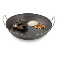 World Cuisine A4171750 19 5/8 in Black Steel Paella Pan