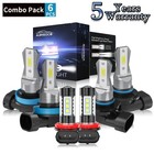 For Toyota Sienna 2011-2020 6x LED Headlight Kit + Fog Light Bulbs Super Bright