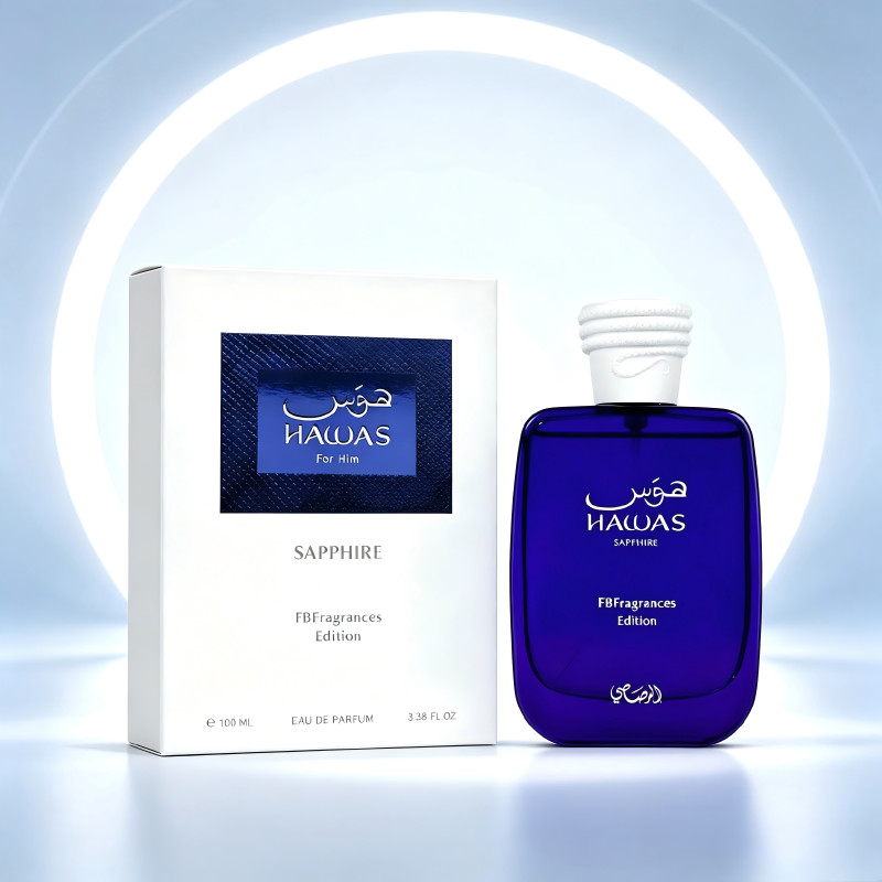 Hawas Sapphire For Men EDP 100ML Arabian Woody Cologne.
