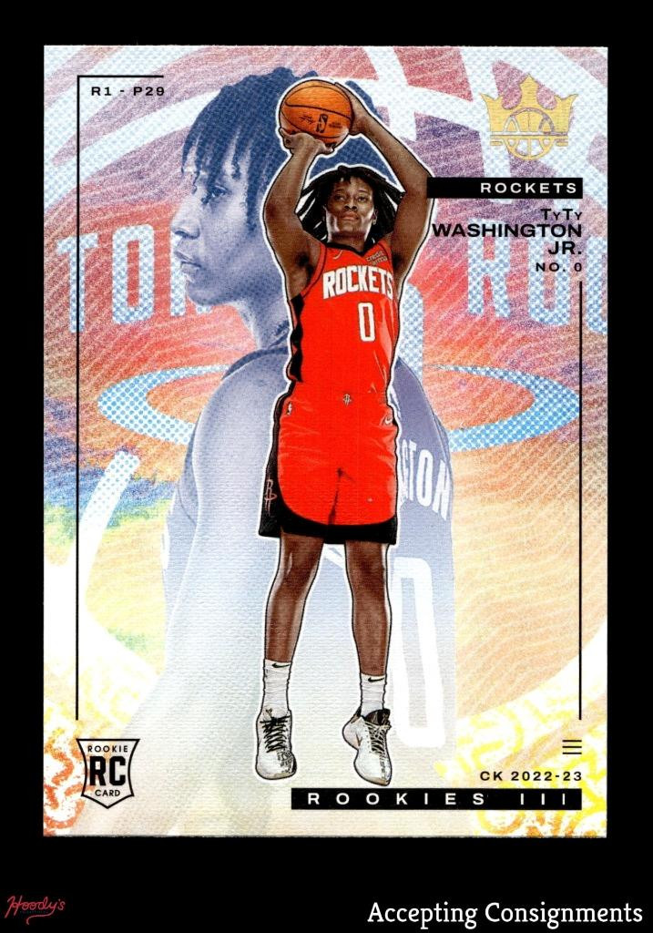 2022-23 Court Kings #162 TyTy Washington Jr. RC ROOKIE ROCKETS
