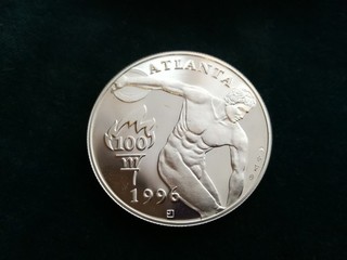 Medaille Olympics Atlanta 96 Silber 1 Unze