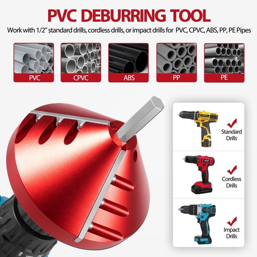PVC Deburring Tools Inner Outer Reamer Chamfering Machine Burr Remover For Pipe - Picture 2 of 22