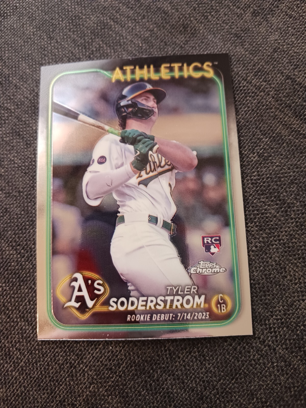 2024 Topps Chrome Update #USC22 Tyler Soderstrom RC Oakland Athletics