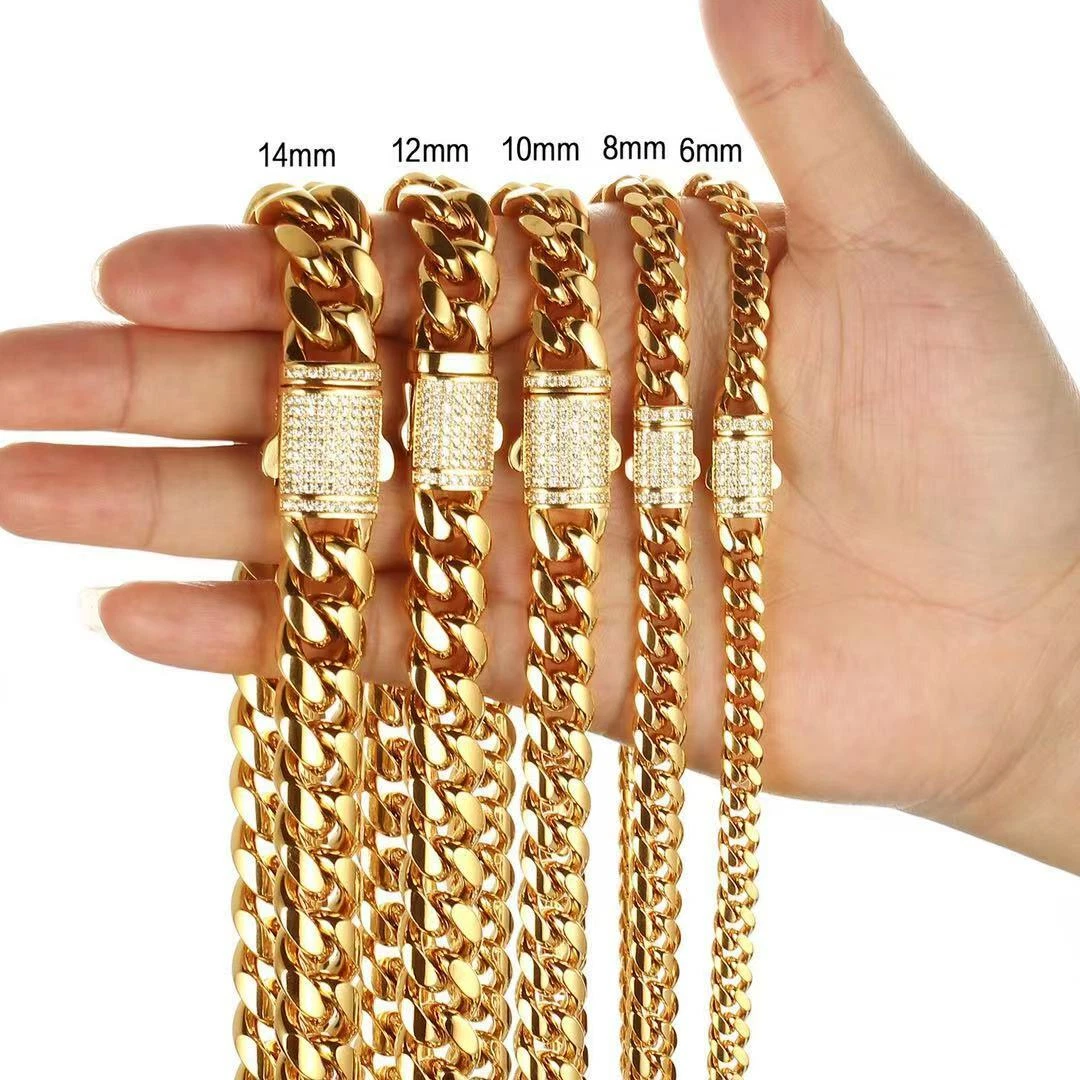 Cuban Link Long Chain Strap, Policy Handbags, Clear Bag Policy