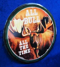 ALL BULL - *US MADE* - Round Metal Sign - Man Cave Garage Bar Pub Wall Décor