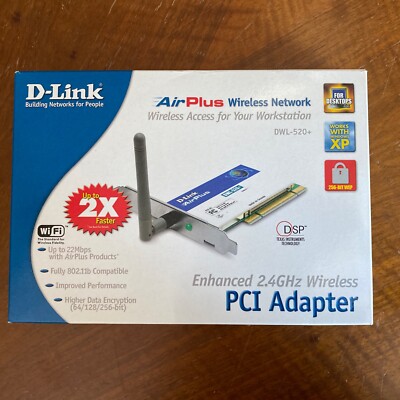 D-Link DWL-G520+ Wireless 802.11b/2.4Ghz PCI Adapter
