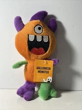 Halloween Monster Plush 8.5” Tall Multi Colored