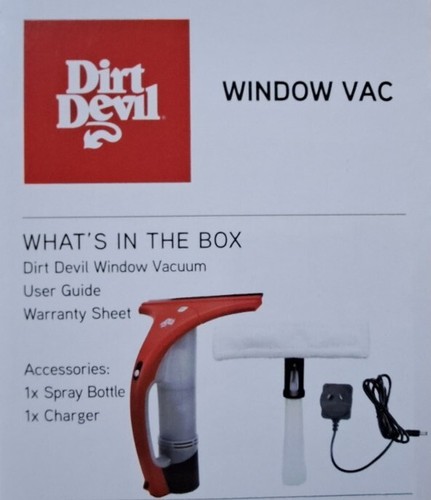 Window Vaccum Cleaner Cordless Dirt Devil Window Vac DWV22B2 Rechargeable - Picture 4 of 5