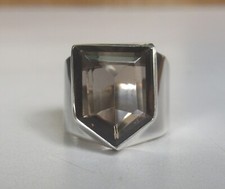 Smoky Quartz 925 Silver Gemstone Ring Adjustable Handmade Ring Gift For Her