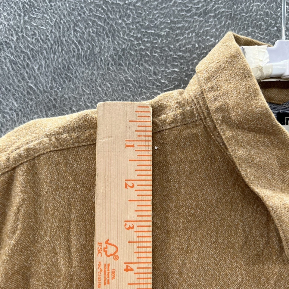 volcom jeans Mens Yellow Mustard Long Sleeve Button Up Shirt Size XL - Image 2 of 4