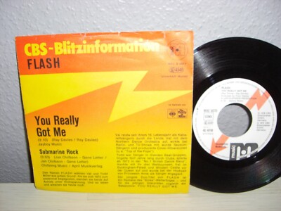 Schallplatte 7''/ FLASH ( YOU REALLY GOT ME ) CBS-Blitzinformation / Vinyl