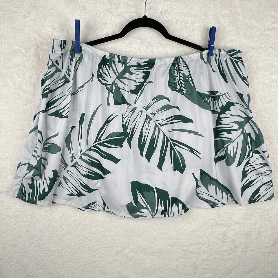 Lane Bryant Cacique плавать юбка женщин плюс размер 28 бикини низ тропический лист - Изображение 3 из 4