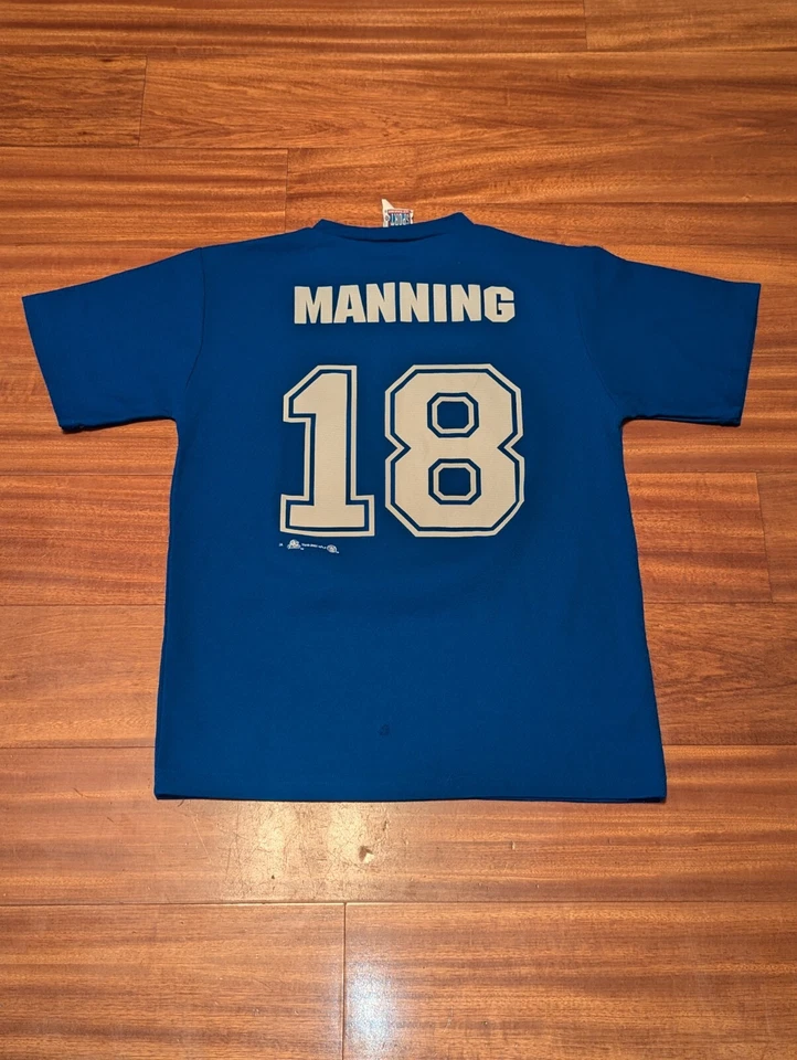 Винтажная футболка Y2K Peyton Manning Indianapolis Colts 2000 для взрослых большая синяя футболка - Изображение 2 из 4