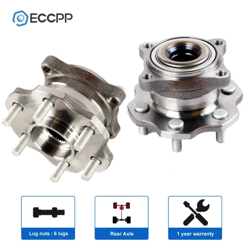 2Pcs Wheel Hub and Bearings Assembly Rear For Nissan Pathfinder Armada 2005-2008