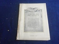1926 SEP 5 THE AMERICAN ARCHITECT MAGAZINE - PHOTOS, STORIES & ADS - ST 7294