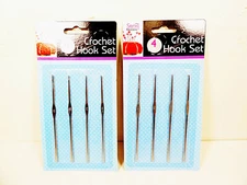 Crochet Hooks Set 2 Sets Crocheting Hook Needles Metal Needle 1.2 1.3 1.4 1.6