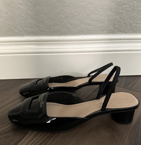 CHRISTIAN DIOR Day Slingback Pumps Black 35mm Size 8 US/38 EU - 第 7/11 張圖片