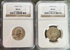 1958 D Washington Quarter NGC MS 66