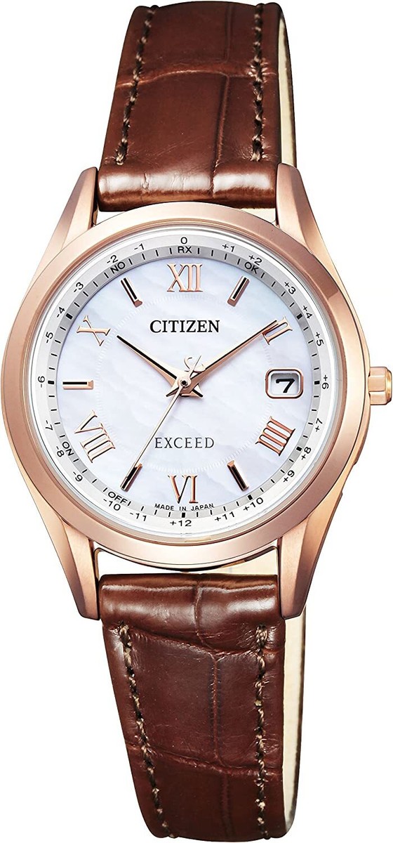 シチズン 腕時計 レディース 美品 EXCEED ES9372-08W ブロンズ シチズン 腕時計 レディース 美品 EXCEED ES9372-08W ブロンズ