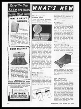 1949 Laitner Brush Co. Detroit Michigan Water Paint And Roof Brushes Print Ad