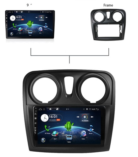 9" Sat Nav For Renault Dacia Sandero 2012-17 Android 14 Head Unit Car Stereo GPS - Picture 12 of 15