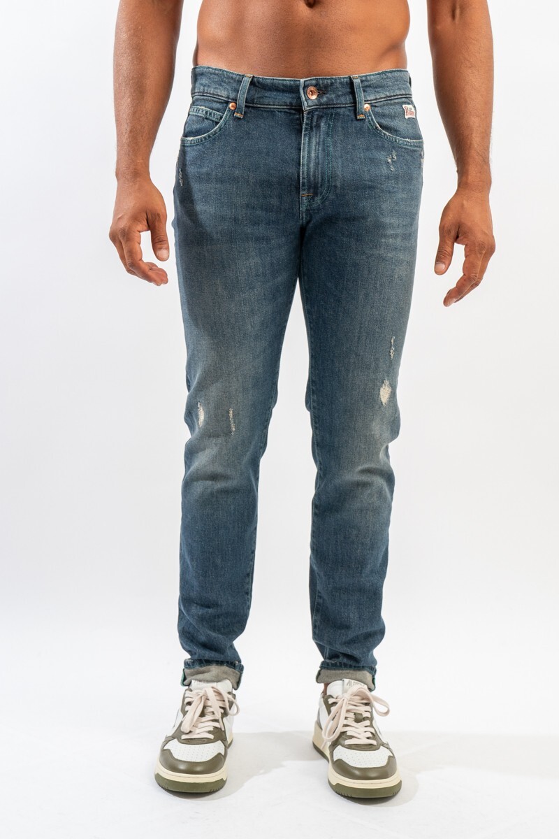 JEANS UOMO ROY ROGERS 517 SPECIAL MAN RRU110CE081764 BLU ORIGINALE